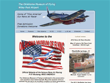 Tablet Screenshot of oklahomamuseumofflying.org